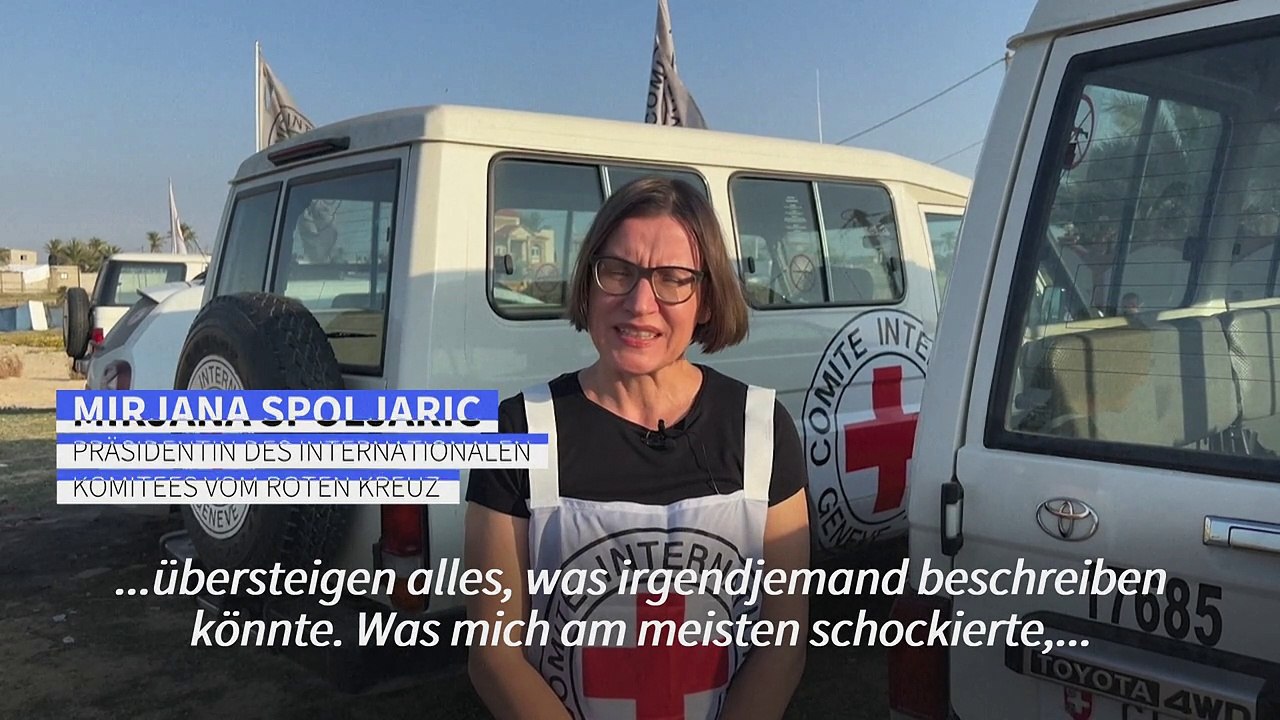 Rotkreuz-vertreterin "schockiert" von der lage in gaza