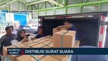 KPU Sumut Lepas Pengiriman Surat Suara Perdana ke Nias Selatan dan Nias Barat