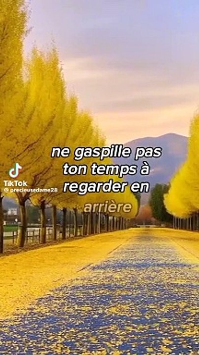 Ne gaspille pas ton temps à regarder en arrière sur ce que tu as perdu