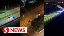 Nearly 30 police patrol cars led on high-speed chase from PJ to Cyberjaya