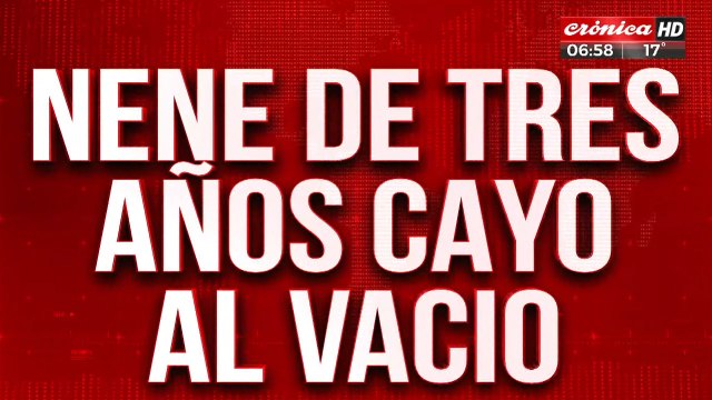 Nene de tres años falleció tras caer desde un balcón