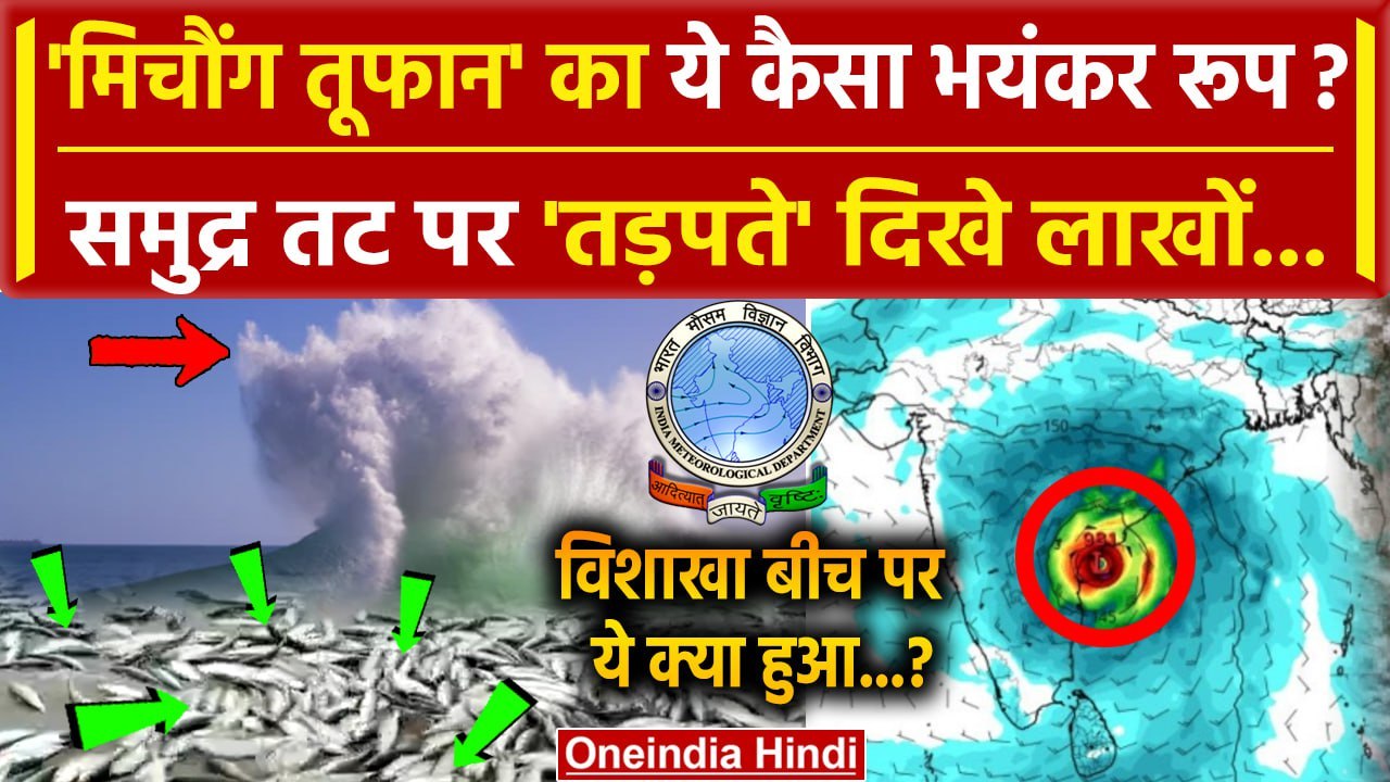 Michaung Cyclone: मिचौंग तूफान ने Vishakha Beac...
