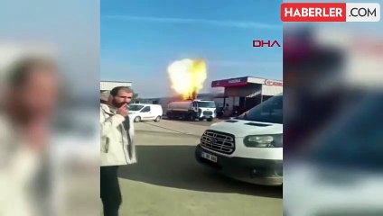 Batman'da Akaryakıt Yüklü Tankerde Patlama