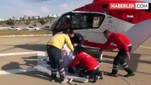 Şırnak'ta tedavi gören hasta ambulans helikopterle Şanlıurfa'ya sevk edildi