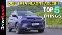 2023 TATA Nexon Facelift | Top 5 Things You Need To Know | #DriveSparkHindi