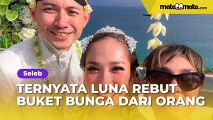 Memaksa, Ternyata Luna Maya Rebut Buket Bunga dari Orang Lain di Pernikahan BCL