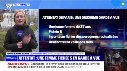 Attaque à Paris: une femme fichée S en garde à vue