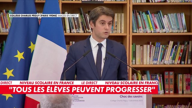 Gabriel Attal : «Oui il y a un problème au collège, notamment en mathématiques»