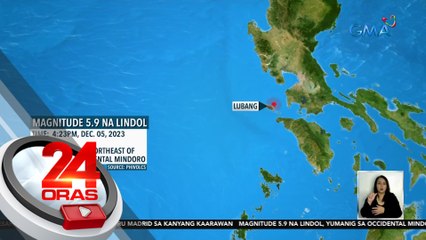 Magnitude 5.9 na lindol sa Lubang, Occ. Mindoro, ramdam sa mga karatig-probinsya at Metro Manila | 24 Oras