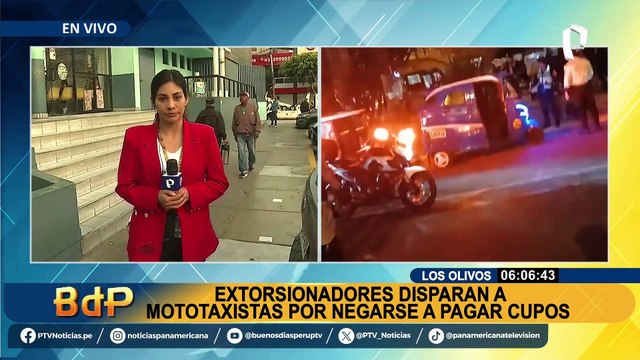 Los Olivos: extorsionadores disparan contra mototaxistas por negarse a cobrar cupos