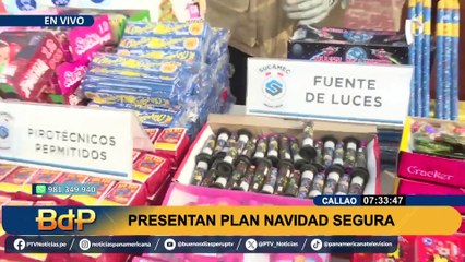 Callao: presentan plan “Navidad segura” con pirotécnicos permitidos