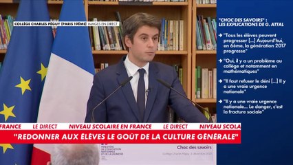 Gabriel Attal :  «Nous amplifierons l'effort des formations des professeurs»