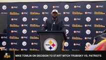 Steelers' HC On Decision To Start Mitch Trubisky Against Patriots