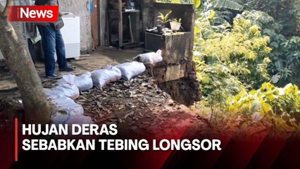Hujan Deras Sebabkan Tebing Setinggi 15 Meter Longsor dan Timpa Rumah Warga