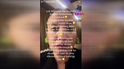 Şarkıcı Melike Şahin ile İBB arasında 'rüzgar' tartışması