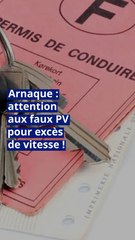 Arnaque : attention aux faux PV pour excès de vitesse !
