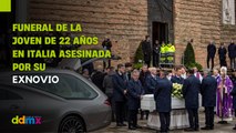 Miles de italianos despiden a última víctima de feminicidio agitando llaves y campanillas