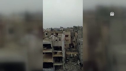 Gazze'nin güneyindeki Han Yunus'ta şiddetli çatışmalar