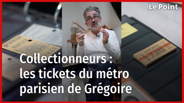 Grégoire collectionne les tickets du métro parisien