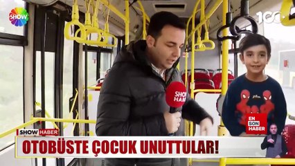 İstanbul'da otobüste unutulan çocuğu yolcular fark etti