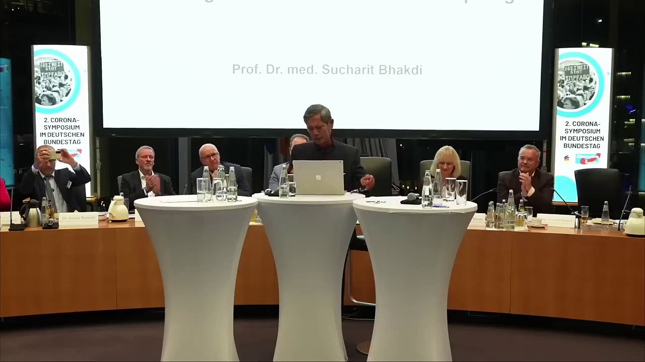 Mikrobiologi Sucharit Bhakdin puhe Saksan liittopäivien AfD-ryhmän toisessa Corona-symposiumissa 11. ja 12. marraskuuta 2023 / Prof. Dr. Sucharit Bhakdi's speech at Bundestag Coronavirus Symposium November 11 and 12, 2023