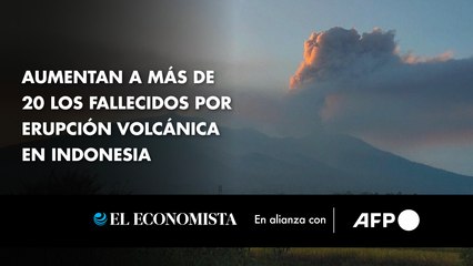 Aumentan a más de 20 los fallecidos por erupción volcánica en Indonesia