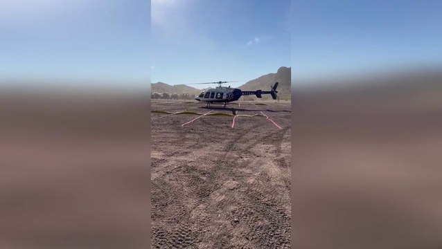 Helicopter-riding Santa arrives to deliver presents for Arizona toy drive