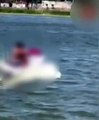 Jovem morre afogado após se aventurar em manobra radical com moto aquática