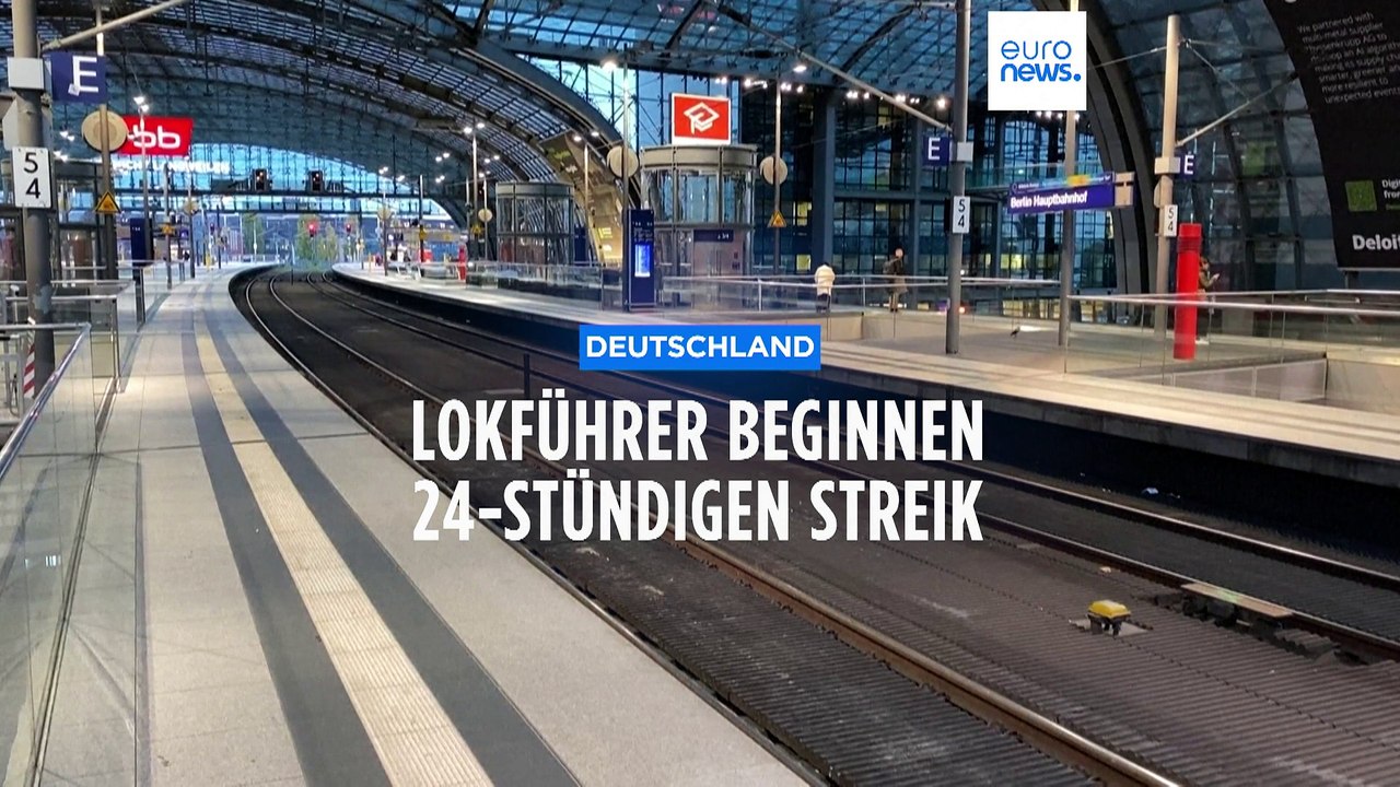 Lokführer beginnen mit 24-stündigem Warnstreik