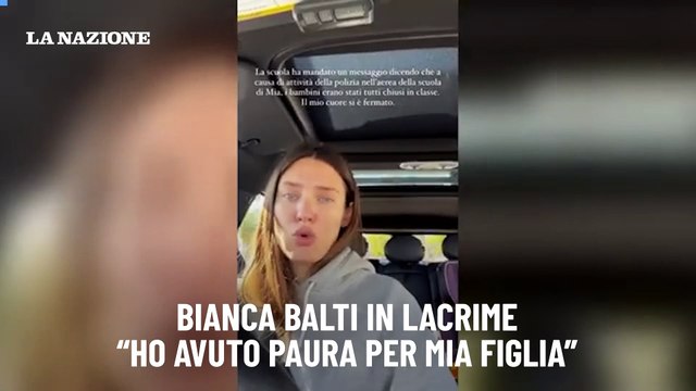 Bianca Balti in lacrime, ho avuto paura per mia figlia