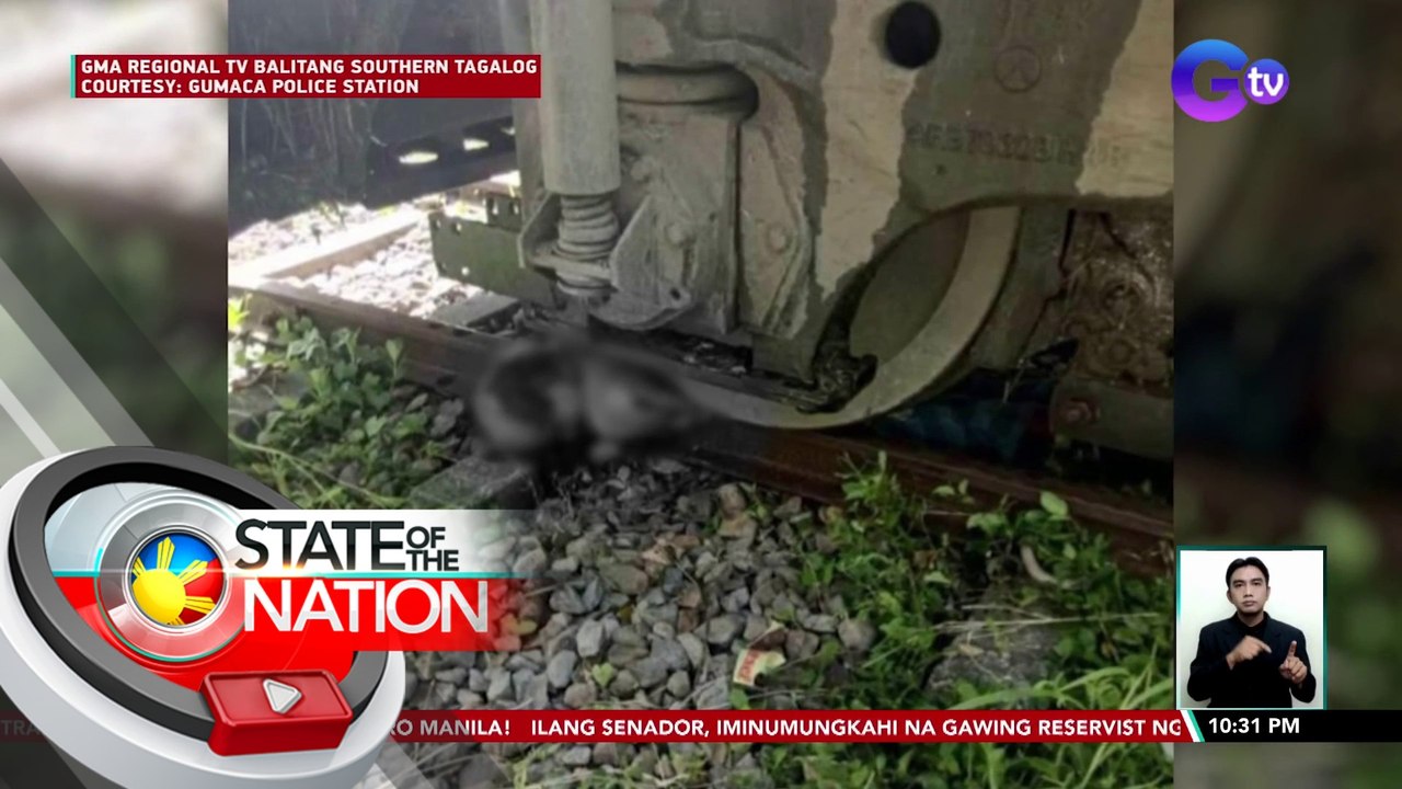 65-anyos na lalaki, patay matapos makaladkad ng tren ng PNR| SONA
