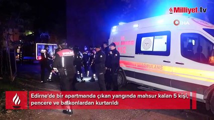 Edirne'de korkutan yangın! Zamanla yarıştılar