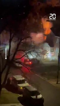 États-Unis : Une impressionnante explosion détruit une maison #shorts