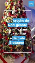 Une crèche de Noël géante s'anime dans leur maison