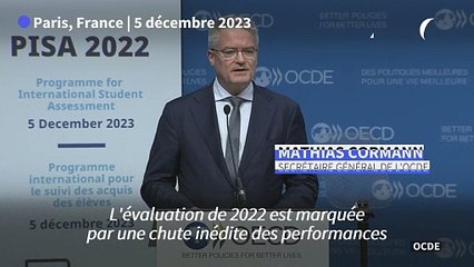 Education: "baisse inédite" des résultats de l'étude Pisa