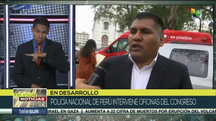 Policía de Perú interviene en oficinas del Congreso en marco de investigaciones anticorrupción