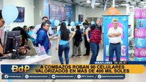 Miraflores: a combazos ladrones ingresan a local y roban 90 celulares de alta gama