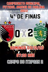 FUCCA 0 x 2 Sporting (campeonato amador de Paulínia quartas de finais)