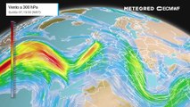 Nos próximos dias a corrente de jato polar permitirá a entrada de frentes e de um rio atmosférico em Portugal