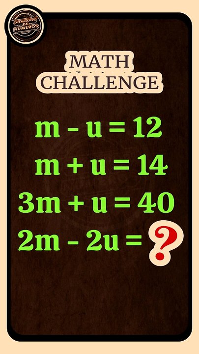 An entertaining mathematical challenge. (VIDEO 3). - Vídeo Dailymotion