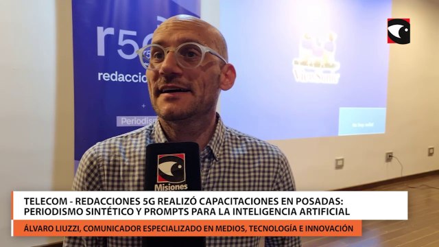 Telecom - Redacciones 5G realizó capacitaciones en Posadas Periodismo Sintético y prompts para la inteligencia Artificial