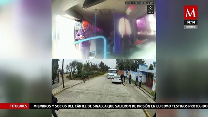 Transportistas denuncian agresiones de empresas en Edomex; habrían quemado un autobús