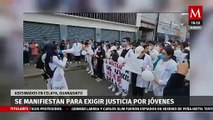 Estudiantes de la Universidad Latina de México marchan por jóvenes asesinados en Celaya