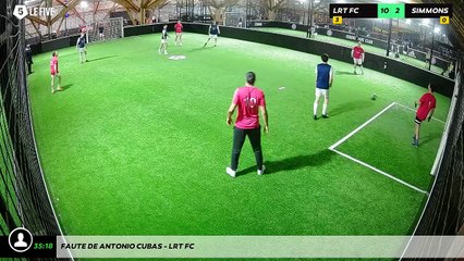Faute de Antonio Cubas - LRT FC