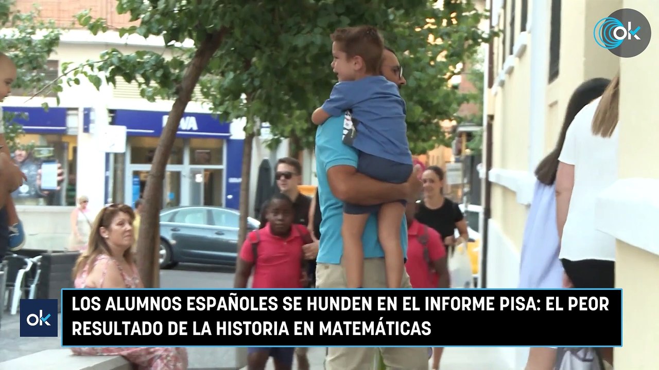 Los alumnos españoles se hunden en el informe PISA: el peor resultado de la historia en Matemáticas