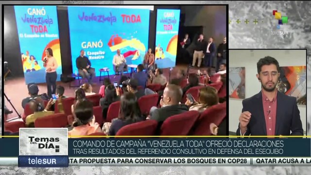 Comando de la campaña “Venezuela toda” ofreció declaraciones acerca de los resultados del referendo