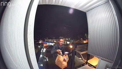 Polite Boy Thanks DoorDash Driver For Delivery