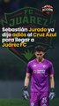 Sebastián Jurado ya dijo adiós al Cruz Azul para llegar a  Juárez FC