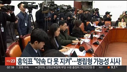 홍익표 "약속 못 지킬수도"…병립형 가능성 시사