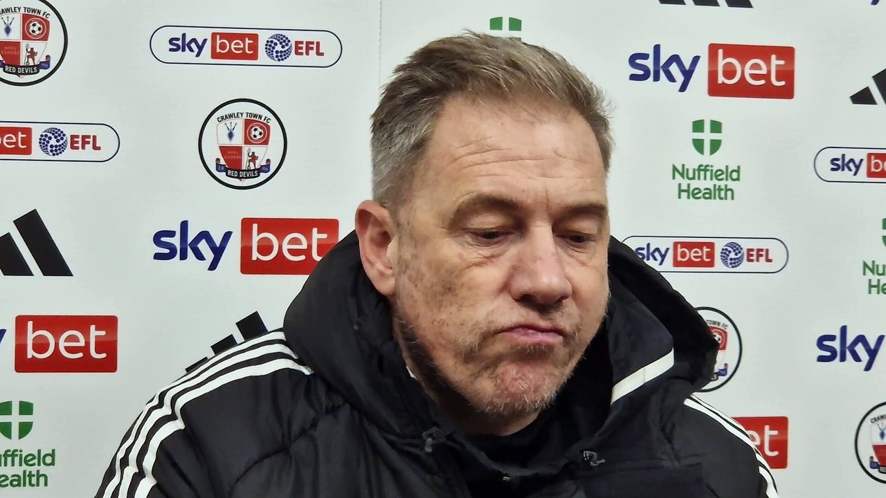 Crawley Town 2, Bristol Rovers 1 | Reds boss Scott Lindsey gives his reaction